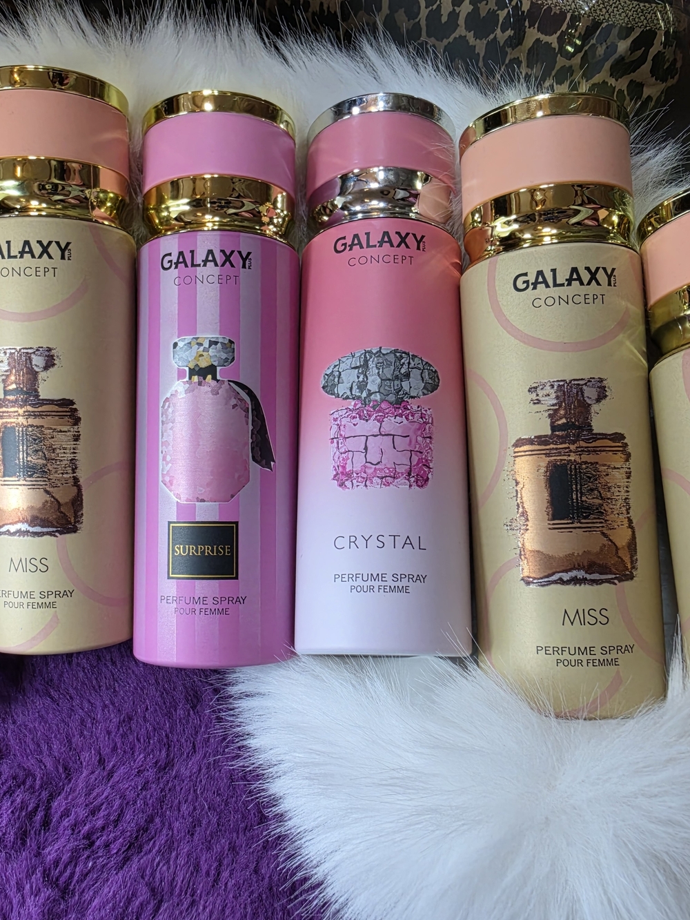 TAKE ALL 6PCS Galaxy Concept Pink Perfume Spray Collection